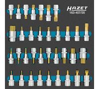 Hazet Socket Set 35 Pieces 12.5mm 1/2" Multi-Tooth XZN Ribe-CV TORX® 163-4