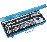 Hazet Socket Set Square Hollow 20mm 3/4 " 18 Pieces 1002