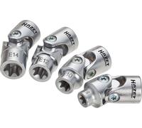 Hazet Socket Set TORX® 10mm 3/8" Outside TORX® 4 Pieces 880G-E/4