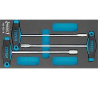Hazet Socket Set with T-Handle External Hex Profile 3 Pieces 163-122/3