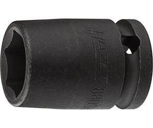 Hazet Strike, Machine Screwdriver Socket Spanner Insert (6 ct.) 880S-14, Square 10 mm (3/8 inch), Outer Hexagonal Traction Profile, Spanner Width: 14, Dimensions: 32, phosphated, Oiled