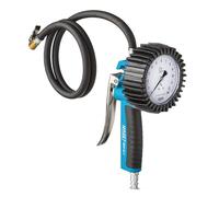 HAZET tire pressure gauge 9041G-1 I Calibrated, readable, pressure gauge measuring range: 0-145 psi, hose length: 100cm/39.37 inches, diameter: 3.15 inches | For car, etc.