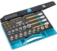 Hazet Tool Set 1557/35 Square 6.3 mm (1/4, Square 12.5 mm (1/2 inch) External Torx Profile E 6 - E 24 T 8 - T 50, 35 Pieces