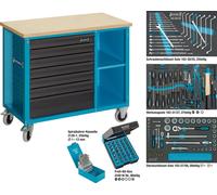Hazet Tool Trolley Workbench Workshop Trolley with Tools 169-Piece 177W-7/169