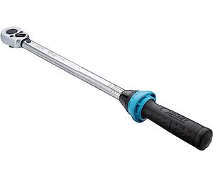 HAZET torque wrench 5122-2CT I Output: square 12.5 mm, 1/2 inch, tolerance: 4%, 32 teeth Actuating angle 11.25 degrees I User-friendly reversible ratchet for car and bicycle I 519mm