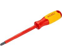 HAZET VDE-Screwdriver 811KV-PH3, PH3 Phillips, with Protection Insulation up to 1000V, Protective Cap, Anti-roll Design, Color Code'.