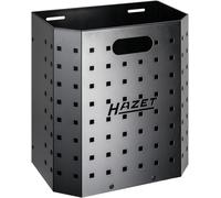 HAZET Waste Paper Basket 179N-33 Square Compatible with Various HATEZ Workshop Trolleys and Workbenches Metal Bin Black, Made in Germany