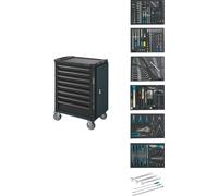 Hazet Workshop Trolley in Anthracite Gray 8 Drawers + 264 Tools 179N-8-RAL70