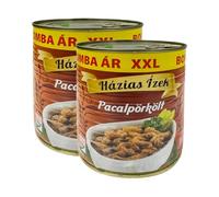 Hazias Bomba Ar Pacalporkolt 800G Traditional Hungarian Pork Stew Rich In Flavor Ready To Eat, Product From Hungary Origin Pack Of 2