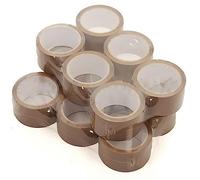 HaziQ General Purpose Brown Tape Rolls Cellotape Per Roll 48mm x 66m Ideal For Cardboard Box Wrapping Packing Boxing Parcels Moving House Removals Strong Parcel Boxes And More (12 Rolls)