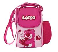 HaziQ Soft Teddy Plush Fabric Lunch Bag - Insulated, Durable, Easy-Clean Design - Perfect for School and Travel