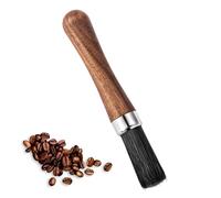 HAZMA Barista Brush, Cleaning Brush Wooden Handle for Barista, Coffee Brush Head with Nylon Bristles, Barista Accessories, Robust and Durable Espresso Brush Suitable for Coffee Grinders, Excellent