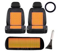 Hazomeu Super warm and comfortable professional, , Non-Slip Easy Install Winter Driving Kit, heated car seat cover,Black-mainseat+auxiliaryseat+backseat+