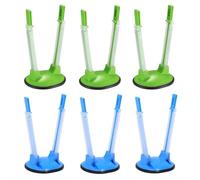 Hazrcvr Pack of 6 Reusable Baggy Racks, Height Adjustable, Non-Slip Base, Polypropylene (PP) Construction, Blue, Green, Self-Closing, Ideal for Food Storage Bags