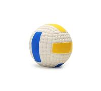 Haztholf Interesting Pet Dog Toy Balls for Puppies Squeaky Football Teeth Cleaning Tennis for Dogs C