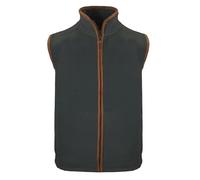 Hazy Blue Bentley Mens Fleece Bodywarmer Gilet - Sleeveless Lightweight Casual Smart Waistcoat Vest Jacket - Full Zip - GRAPHITE GREY - 3XL