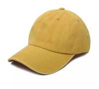 Hazy Blue Luca Stonewash Denim Cap - Unisex Adjustable Baseball Hat for Women & Men | 100% Cotton Sports Cap with Sweatband, Breathable 6-Panel Design for Running, Golf & Casual Wear