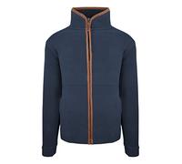 Hazy Blue Mens Finley Full Zip Fleece Jacket (Navy, 4X-Large)