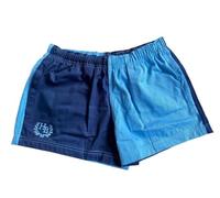 Hazy Blue Nelson - Coloured Block Shorts, Unisex Sports and Leisure - Mens Shorts/Womens Shorts (UK, Alpha, S, Regular, Regular, Navy/Sky Blue)