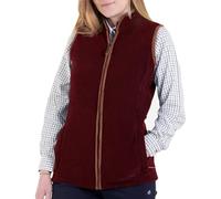Hazy Blue Premium Womens Sofia Fleece Gilet | Waistcoat | Bodywarmer | Classic Fit Warm Country Gilet Jacket - Aubergine - 20