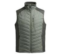 Hazy Blue Windermere Mens Quilted Hybrid Gilet with Fleece Collar, Regular Fit (UK, Alpha, L, Regular, Regular, Khaki)