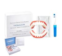 Hazygalaxy Custom Fit Dentures, Silicone Dentures To Fit Over Existing Teeth, False Teeth Set Full Dentures, Smile With Confidence (1PC)