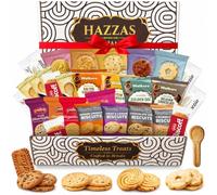 Hazzas Biscuit Gift Set Hamper, 30 Individually Wrapped Assorted Biscuits 750g Premium Cookie Gift Box, Ready to Gift for Birthday, Christmas, Corporate, Thank You Gifts Snack Hamper for Men Women
