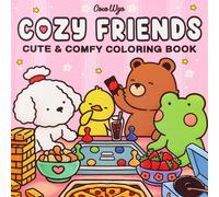 (HB-021?COZY FRIENDS?) Spooky Cutie Coloring Book Paperback Adult and Teen Coloring Book, Super Cute Animal Characters, Pocket Book