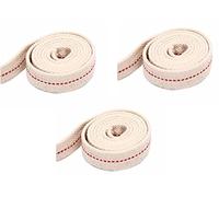 HB 18 Foot Oil Lamp Wick, 3 Rolls 1" Inch Wide Cotton Lantern Wick Oil Lantern for Kerosene & Paraffin Oil (6 Foot per Roll, 3-pack)