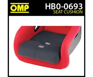 HB/693 OMP Racing Bucket Seat Leg Support Foam Cushion 30x22 Black Removable Fit