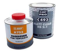 HB Body 493 2:1 Matt Clear Lacquer 1L + 500ml HB 753 Normal Activator