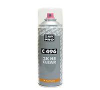 HB Body C496 Aerosol Motorcycle and Car 2k Clear Lacquer High Solids 400ml PETROL RESISTANT