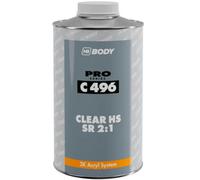 Hb Body C496 Clear Hs Sr 2:1 2K Acrylic High Gloss Coating Repairs 5 Litre
