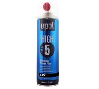 HB Body U-Pol HIGH#5 450ml High Build Primer Aerosol Fill Uneven Surfaces Prior Topcoat Includes 2 nozzles - flat fan and round for ultimate film build and versatility