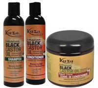HB Kuza Jamaican Black Castor Oil Shampoo, Conditioner & Leave in Conditioner Set