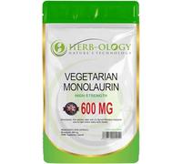 HB Monolaurin | 120 High Strength Monolaurin Capsules - 600mg-Monolaurin per Serving | No Artificial Ingredients or Fillers | Non-GMO, Gluten & Allergen Free | Manufactured in The UK