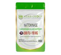 HB Nattokinase | 180 Natto High Strength Capsules - 2000FU per Serving | Natokinase Supplement | Not-GMO, Gluten & Allergen Free | Made in The UK