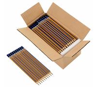 HB Pencils Blue and Yellow Solid Poplar Wood Office Stationery Wooden vidaXL