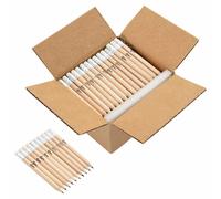 HB Pencils Natural Solid Poplar Wood Writing Tools Office Stationery vidaXL