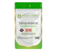 HB Tiger Milk Mushroom | 60 High Strength Tigers Milk Supplement - 2000mg TMM (100mg @ 20:1) Extract per Serving | Mushroom Capsules | Non-GMO & Made in The UK