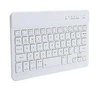 HB028 White Mini Keyboard, Bluetooth Portable 59 Key Tablet Computer Keyboard, with13 Keyboard Shortcuts, Suitable for Air5/ and other Tablet Computers.