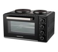 HB28HDB 28l Mini Oven with Double Hotplate - Black