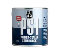 HB42 PS1 Primer-Sealer Stain Block - Premium Shellac-Based, One-Coat Stain Blocker - Ideal for Interior Woodwork, Plaster, Tiles, Varnish, and More (2.5L)