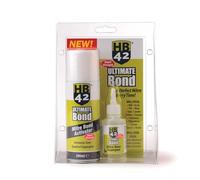 HB42 Ultimate Bond - Super Strength Mitre Bond Activator for Instant Bonding on Multiple Substrates - Works on MDF, Acrylic, PVC, Timber, Steel, Rubber, Leather, Ceramics, and Aluminum