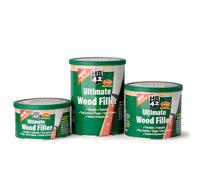 HB42 Ultimate Wood Filler - Ultra-Smooth 2-Part Styrene-Free Wood Filler for Tough, Long-Lasting Repairs - Sets in 30 Minutes - Weatherproof, Drillable, Carvable, Sandable, Paintable (White, 550g)