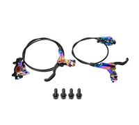 HB875 Bike Forward Direction Hydraulic Disc Brake Left Hand Rear Right Hand Front Brakes for Mountain Aluminum Alloy Black Red Colorful Silver (Shiny; 3x2.6mm)