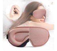 HBALDTEDC Blackout Sleep Masks， Silk Eye Mask Mulberry Silk Sleeping Mask Eyepatch Blocking Light Eyemask(Pink)