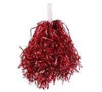 HBALDTEDC Cheerleading Poms Plastic Hand Flower, Cheerleading For Cheer Dance Football Basketball - Multicolor - 1 Pc(Red)
