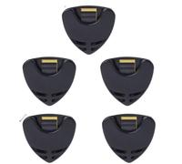 HBALDTEDC Guitar Picks Holder, 1/5/10Pcs Guitar Pick Holder Plastic Plectrum Case Quick Storage Self Adhesive Triangle Shape Guitar Pick Case(5 Pcs)
