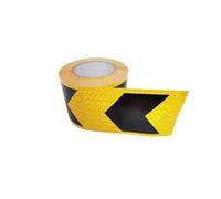 HBALDTEDC Hazard Warning Tape, Reflective Tape Black Yellow High Visibility Warning Adhesive Tape 10cm x (3-25) m(10cmx10m)